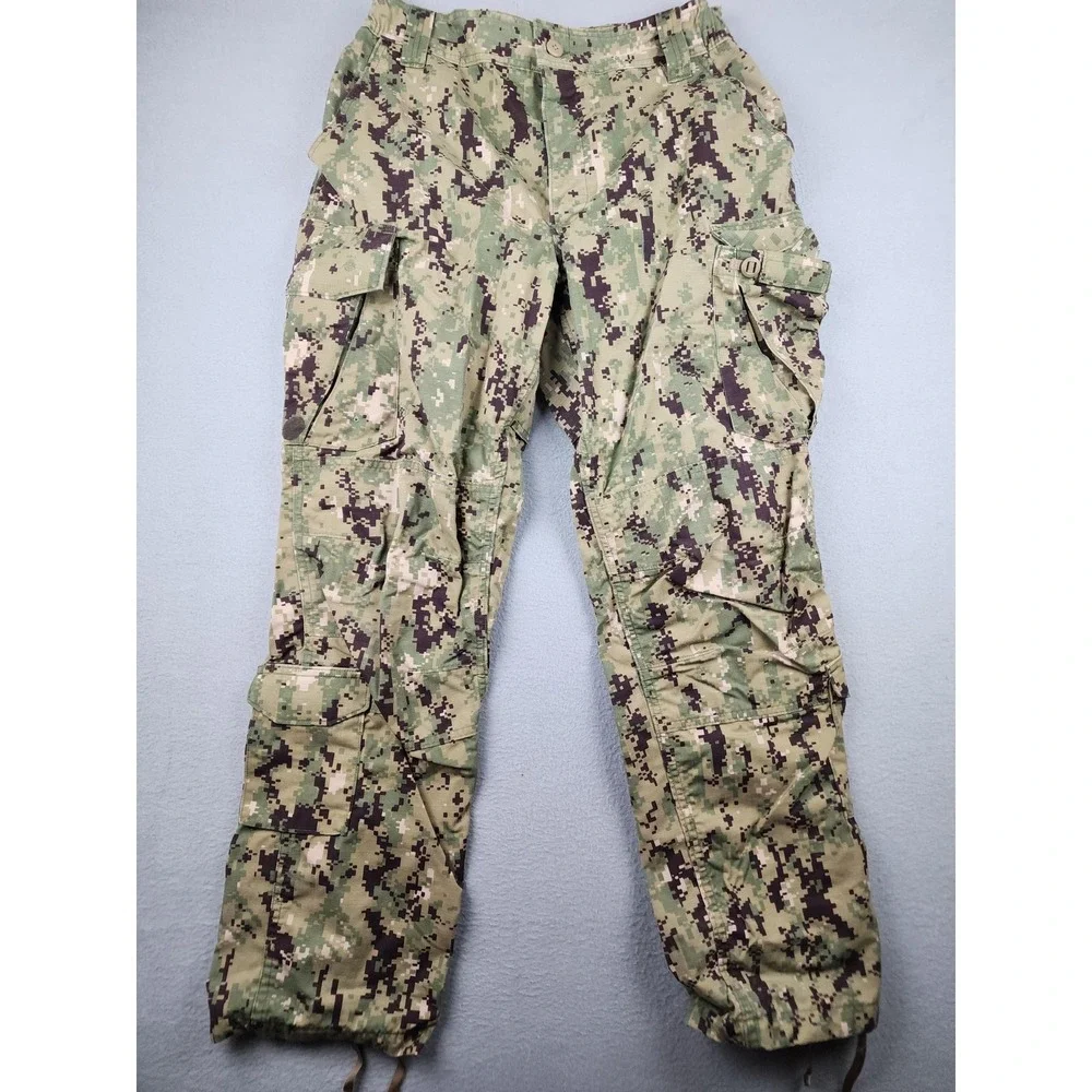 M & M Manufacturing Pants Mens M 33x31 Green NWU Type III Camo Cargo Workwear